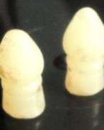 Margele plastice piese de sah pion alb galbui