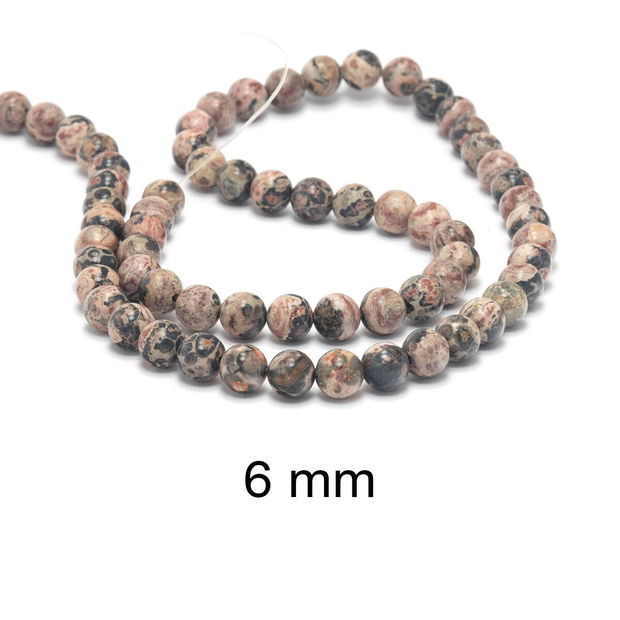 Jasper Leopardskin 6 mm, M-001