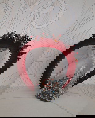 Coronita /diadema/ cordeluta cristale fatetate si accesorii metalice model 11