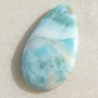 Larimar lacrima - cabochon (India - lucrat manual) aprox 35x18x4 mm