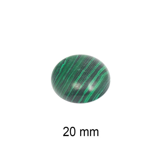 Cabochon malachit sintetic, 20 mm, A36  M13