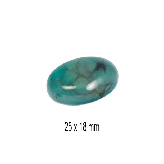 Cabochon Agat, 25 x 18 mm, A39