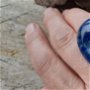 Inel reglabil - argint cu lapis lazuli, 40x30 mm  REZERVAT