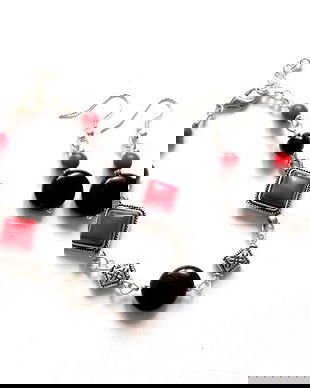 set onix si howlite rosu 37564