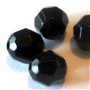 Margele plastice cristale negru mat 8 mm