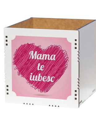 Cutie decorativă din lemn, CFP10005