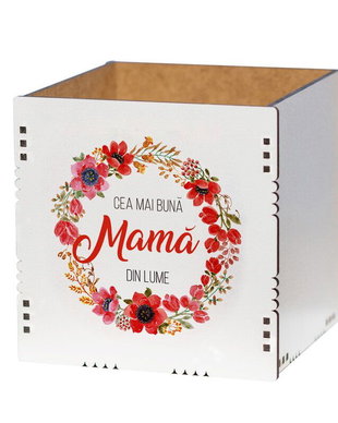 Cutie decorativă din lemn, CFP10007