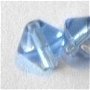 Margele plastice cristale romb albastru transparent