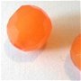 Margele plastice cristale portocaliu mat