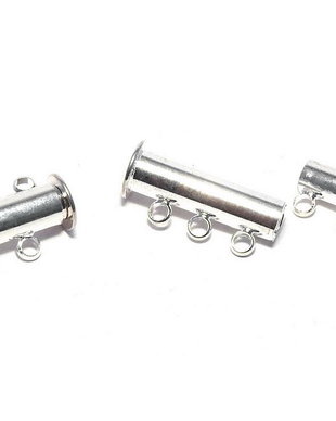 Inchizatoare cu magnet, 20x10 mm, argintie