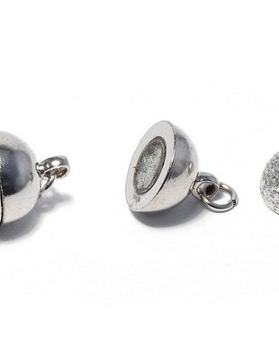 Inchizatoare cu magnet, 21x10 mm, platina