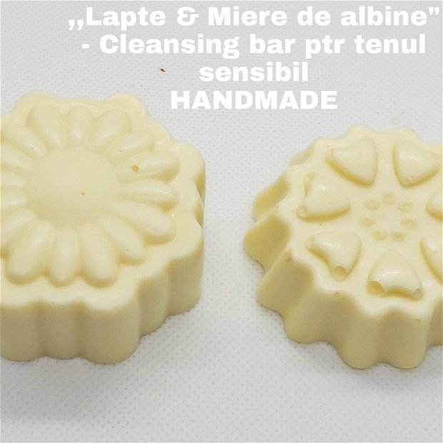 ,,Lapte & Miere de albine" - Cleansing Bar ptr tenul sensibil/ uscat (50gr.)