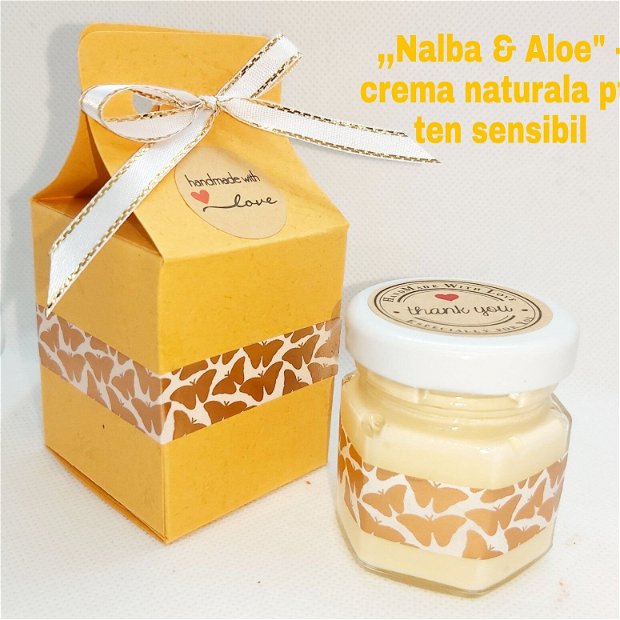 ,,Aloe & Nalba" - Crema-gel naturala ptr ten sensibil (50ml)
