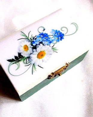 Cutie din lemn decorata 38264