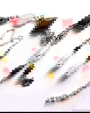 set piatra lunii si howlite rosu 37605