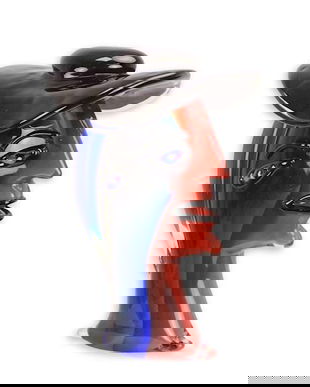 Cap de femeie abstracta din sticla de Murano