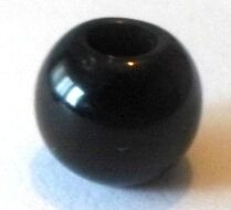 Margele plastice negru 10 mm