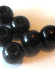 Margele plastice negru 10 mm