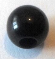 Margele plastice negru 10 mm