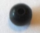 Margele plastice negru 6 mm