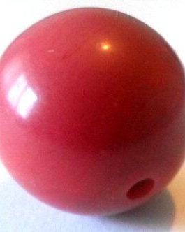 Margele plastice roz inchis mat 24 mm