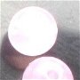 Margele plastice roz deschis transparent 6 mm