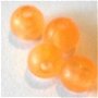 Margele plastice portocaliu transparent 6 mm
