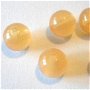 Margele plastice galben miere transparent 8 mm