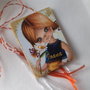Martisor din lemn brosa/magnet personalizabile