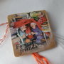Martisor din lemn brosa/magnet personalizabile