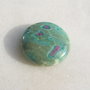 Cabochon rotund Rubin in fucsit (INDIA - lucrat manual) aprox 27x8 mm