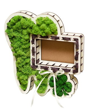 Cutie în formă de măsea, decorată cu licheni, ML1007