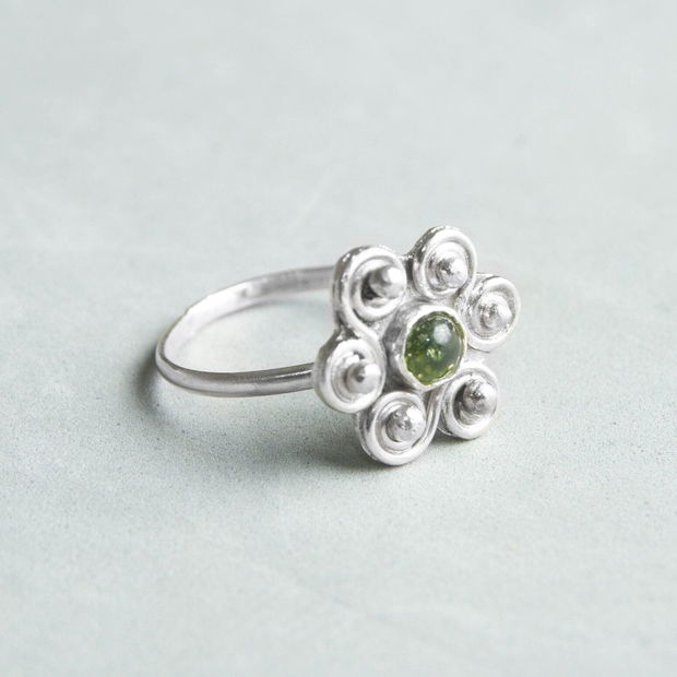 Inel Argint 925 si Peridot