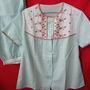 Nou-pijama cu broderie