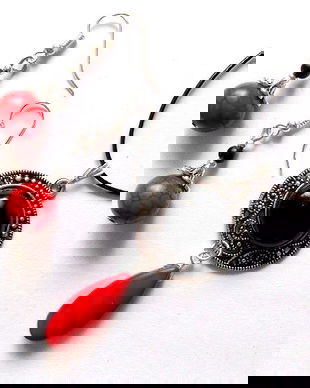 set howlite rosu si negru 37562