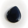 Cabochon lacrima subtire din onix (India - lucrat manual) aprox 30x22x3.5 mm