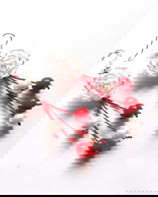 cercei cu trandafiri 37689