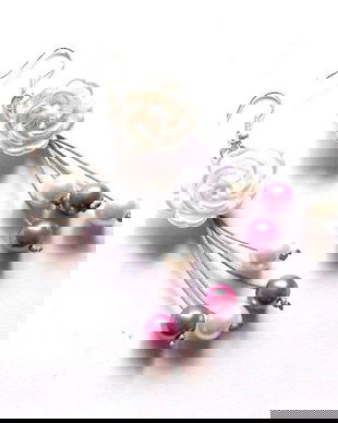 cercei cu trandafiri 37690