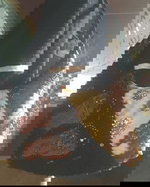 GEANTA PATCHWORK ,DEOSEBITA, MIX DE MATERIALE SI PIELE ECO ,ITALIA,NOUA