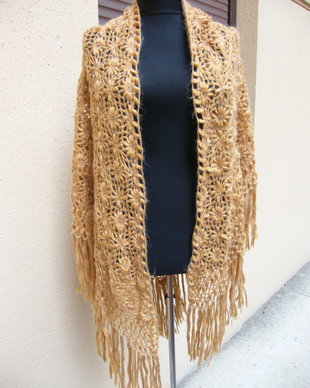 Esarfa crosetata mohair