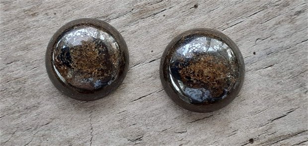 Cabochon bronzit, 14 mm (2 buc)