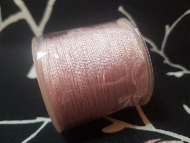 100m Șnur roz pal (1mm)
