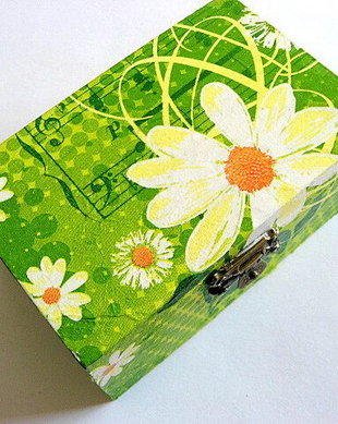 cutie de lemn decorata 21655