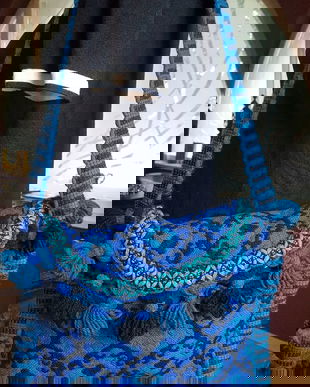 GEANTA/TRAISTA MODEL ETNIC DIN LANA MOZAMBIC HANDMADE