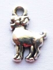 Charm figurina zodiac Berbec argintiu