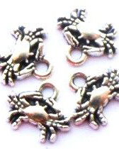 Charm figurina zodiac Rac argintiu