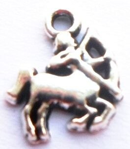 Charm figurina zodiac Sagetator argintiu