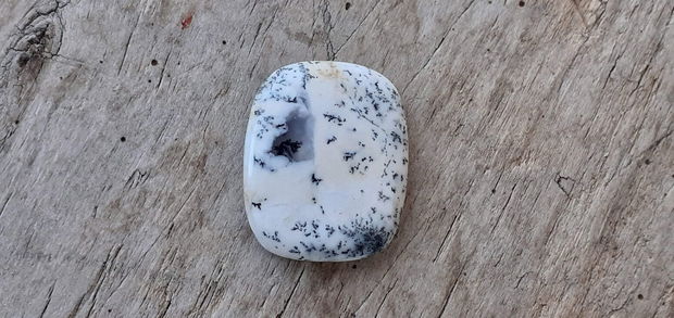 Cabochon opal dendritic, 27x22 mm