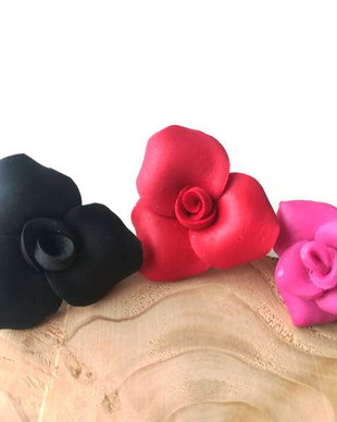 Inel cu floare fimo