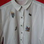 Bluza cu  broderie rustica L-XL